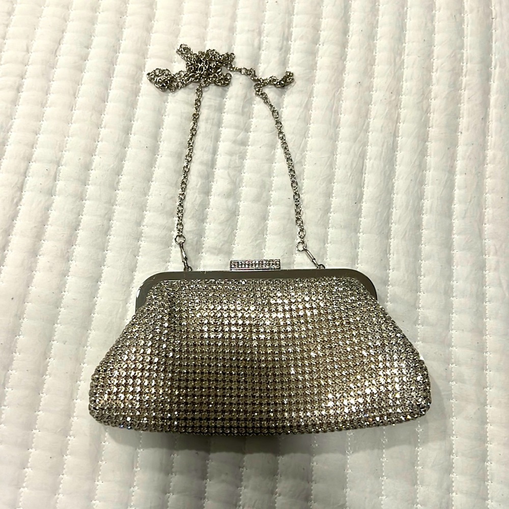 Galina Signature Silver Clutch